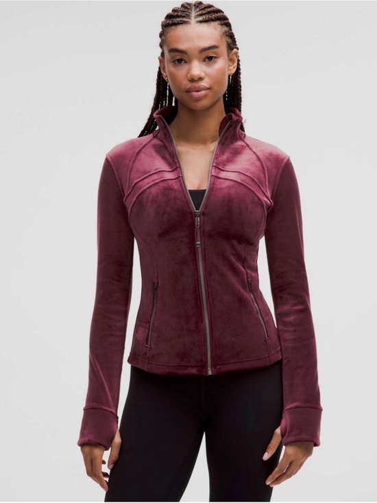 lululemon athletica Jackets & Blazers - Lululemon Define Jacket Velvet in Garnet Size 10